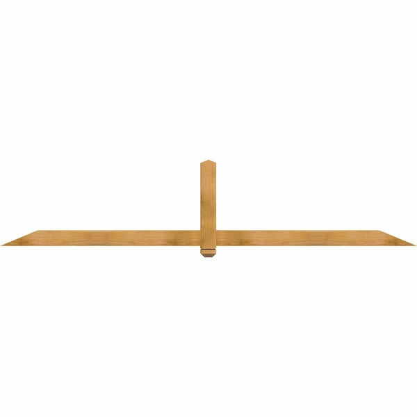 Ekena Millwork Eugene Rough Sawn Timber Gable Bracket, Western Red Cedar, 108"W x 22"H x 4"D x 4"F, 5/12 Pitch GBW108X22X0404EUG00RWR - main